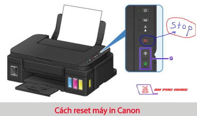 Cách reset máy in Canon