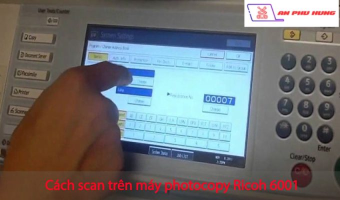 Cách scan trên máy photocopy Ricoh 6001