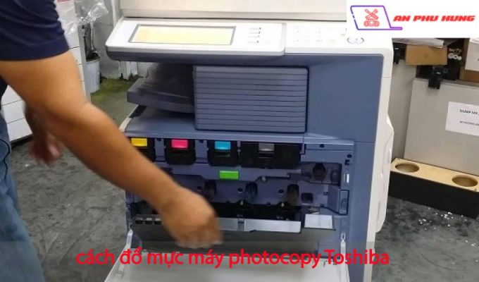 cách đổ mực máy photocopy Toshiba